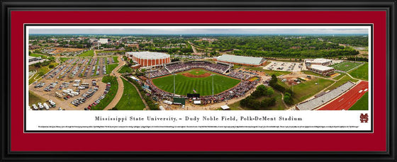 Mississippi State Baseball - Deluxe Frame - 757 Sports Collectibles