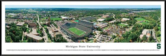 Michigan State University - Aerial - Standard Frame - 757 Sports Collectibles