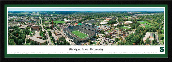 Michigan State University - Aerial - Select Frame - 757 Sports Collectibles