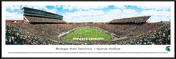 Michigan State Football - End Zone - Standard Frame - 757 Sports Collectibles