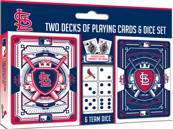 MLB St. Louis Cardinals 2-Pack Playing cards & Dice set