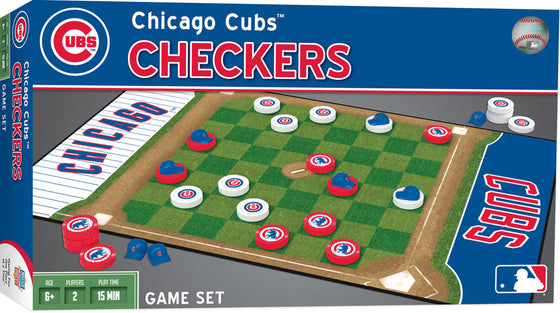 Chicago Cubs MLB Checkers Board Game