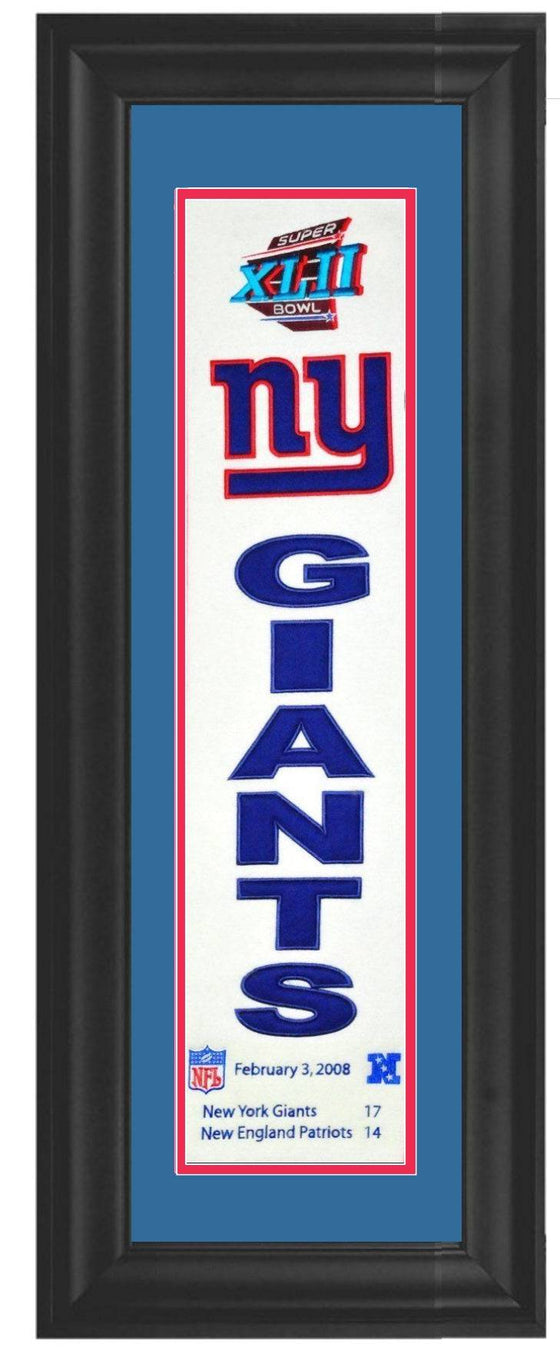New York Giants Super Bowl XLII Champions Heritage Banner 12x34 - 757 Sports Collectibles