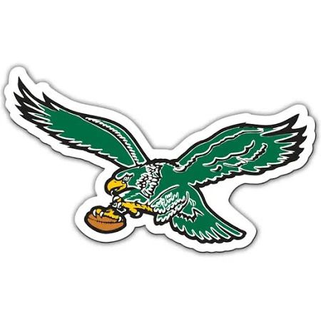 Philadelphia Eagles 12 Inch Retro Bird Car Magnet