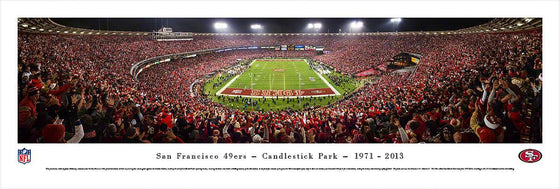 San Francisco 49Ers - End Zone Farewell - Unframed - 757 Sports Collectibles