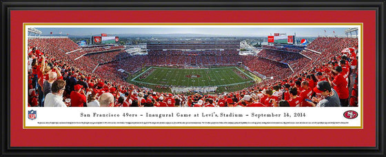 San Francisco 49Ers - Inaugural Game at Levi's Stadium - Deluxe Frame - 757 Sports Collectibles