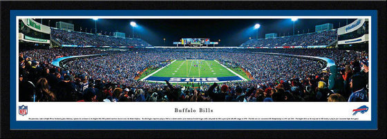 Buffalo Bills Ralph Wilson Stadium 17" x 44" Endzone Select Framed Panoramic Photo - 757 Sports Collectibles