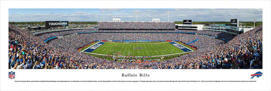 Buffalo Bills Ralph Wilson Stadium 13.5" x 40" Unframed Panoramic Photo - 757 Sports Collectibles