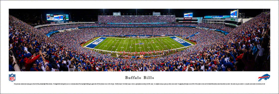 Buffalo Bills - 50 Yard Line Night Game - Unframed