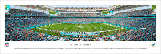 Miami Dolphins 50 Yard Line at Hard Rock Stadium - Unframed