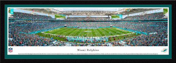 Miami Dolphins 50 Yard Line at Hard Rock Stadium - Select Frame - 757 Sports Collectibles