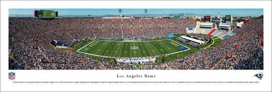 L.A. Rams - 1st Game in L.A. - Unframed - 757 Sports Collectibles