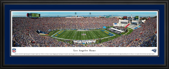 L.A. Rams - 1st Game in L.A. - Deluxe Frame - 757 Sports Collectibles