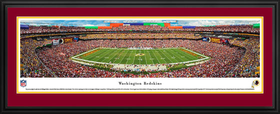 Washington Redskins - 50 Yard Line - Deluxe Frame - 757 Sports Collectibles