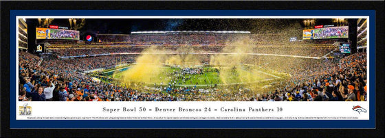 Super Bowl 2016 - Denver Broncos Champions  - Select Frame - 757 Sports Collectibles
