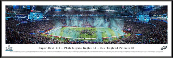 Phildelphia Eagles Super Bowl LII Champions Standard Framed Panorama Photo - 757 Sports Collectibles