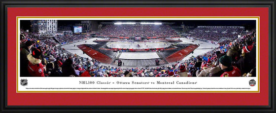 NHL 100 Classic (Senators vs Canadiens) - Senators Deluxe Frame - 757 Sports Collectibles