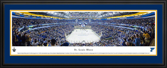 Saint Louis Blues - End Zone - Deluxe Frame - 757 Sports Collectibles