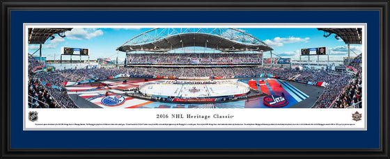 NHL Heritage Classic 2016 (Jets vs Oilers) - Jets Deluxe Frame - 757 Sports Collectibles