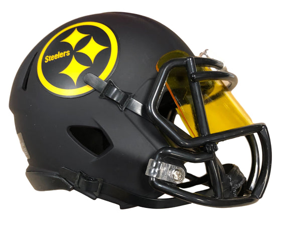Pittsburgh Steelers Eclipse Speed Mini Helmet with Yellow Visor