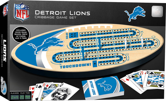 NFL Detroit Lions Cribbage Board Game