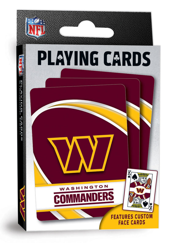 Washington Commanders NFL Playing Cards - 54 Card Deck