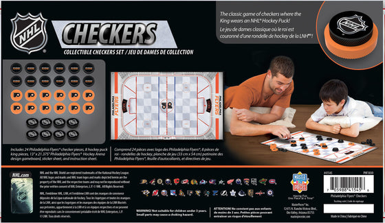 Philadelphia Flyers NHL Checkers Board Game