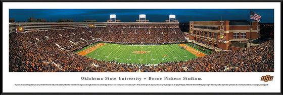 Oklahoma State Football - 50 Yard Line - Standard Frame - 757 Sports Collectibles