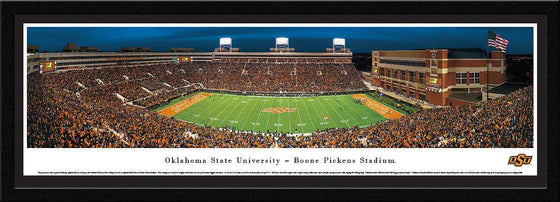 Oklahoma State Football - 50 Yard Line - Select Frame - 757 Sports Collectibles