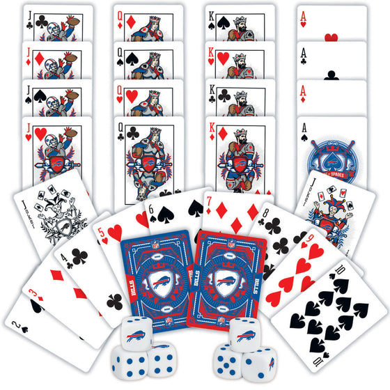 Buffalo Bills NFL 2-Pack Playing cards & Dice set