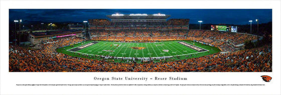 Oregon State Football - 50 Yard Line - Unframed - 757 Sports Collectibles