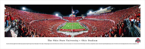 Ohio State Football - End Zone - Unframed - 757 Sports Collectibles