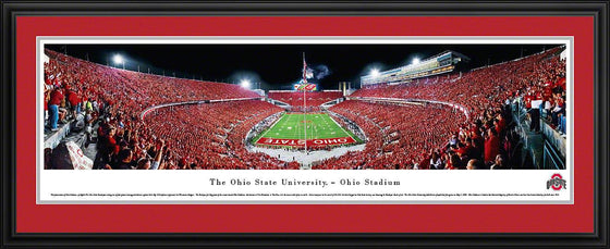 Ohio State Football - End Zone - Deluxe Frame - 757 Sports Collectibles