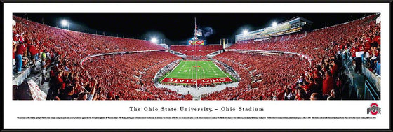 Ohio State Football - End Zone - Standard Frame - 757 Sports Collectibles