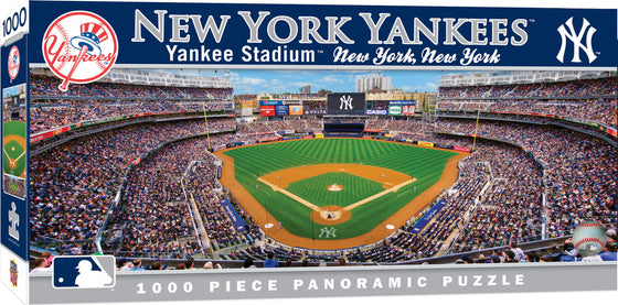 Stadium Panoramic - New York Yankees 1000 Piece MLB Sports Puzzle - Center View