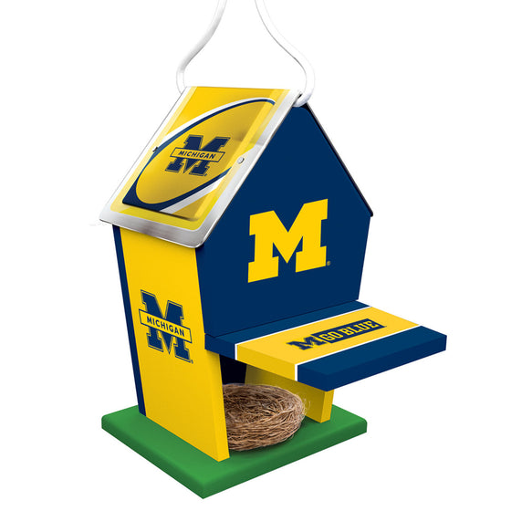 NCAA Painted Birdhouse - Michigan Wolverines