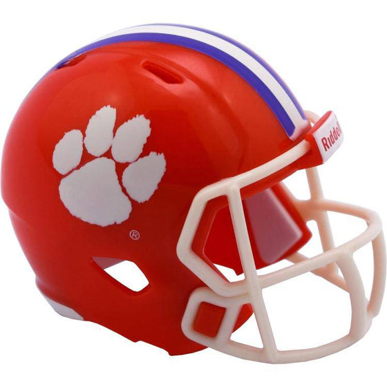 NCAA Clemson Tigers Pocket Pro Mini Micro Speed Helmet - 757 Sports Collectibles