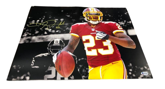 Washington Redskins Deangelo Hall Signed Auto 16x20 Photo - BAS W COA