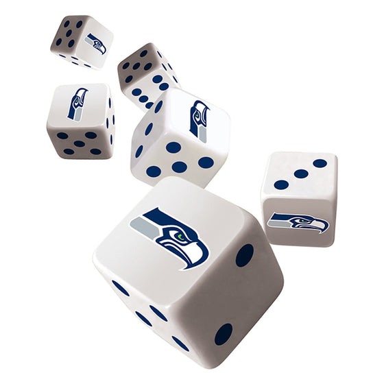 NFL Seattle Seahawks 6 Piece D6 Gaming Dice Set