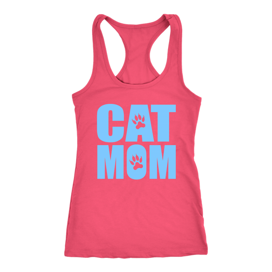 Cat Mom Womens Shirt - 100% Cotton - S - 2XL - 757 Sports Collectibles