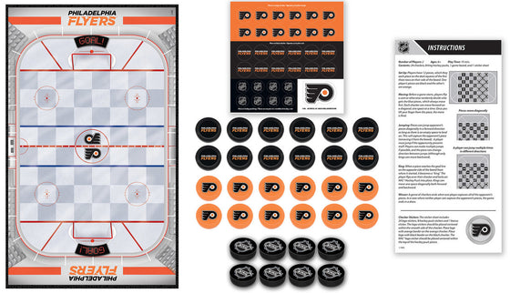 Philadelphia Flyers NHL Checkers Board Game