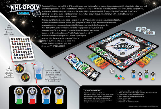 NHL All Teams League Opoly Game