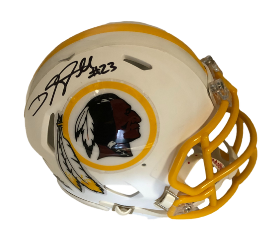 Washington Redskins DeAngelo Hall Signed Auto Wht Mini Helmet JSA COA - 757 Sports Collectibles