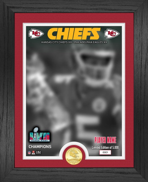 Patrick Mahomes Chiefs Super Bowl LVII Champions Bronze Coin Trophy Photo Mint