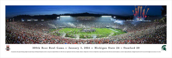 Rose Bowl 2014 Champions - Michigan State - Unframed - 757 Sports Collectibles