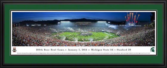 Rose Bowl 2014 Champions - Michigan State - Deluxe Frame - 757 Sports Collectibles