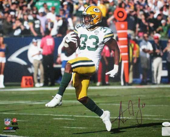 Packers running back AARON JONES Signed 16x20 Photo #4 AUTO ~ 17 Draft Pick- JSA