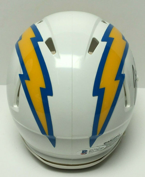 Justin Herbert Signed Los Angeles Chargers Speed Mini-Helmet BAS Beckett - 757 Sports Collectibles