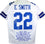 Emmitt Smith Autographed White Pro Style STAT Jersey- Beckett W Hologram *Silver - 757 Sports Collectibles