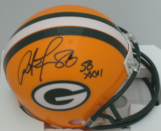 Packers ANTONIO FREEMAN Signed Riddell Mini Helmet AUTO w/ "SB XXXI"